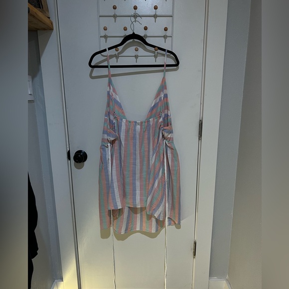 ASOS LIKE NEW PASTEL TIE BACK TANK TOP - Picture 3 of 5